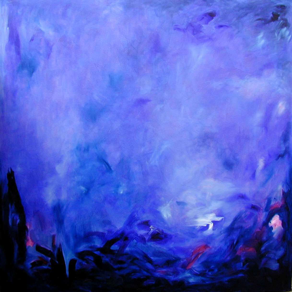 Blau - 100x100cm