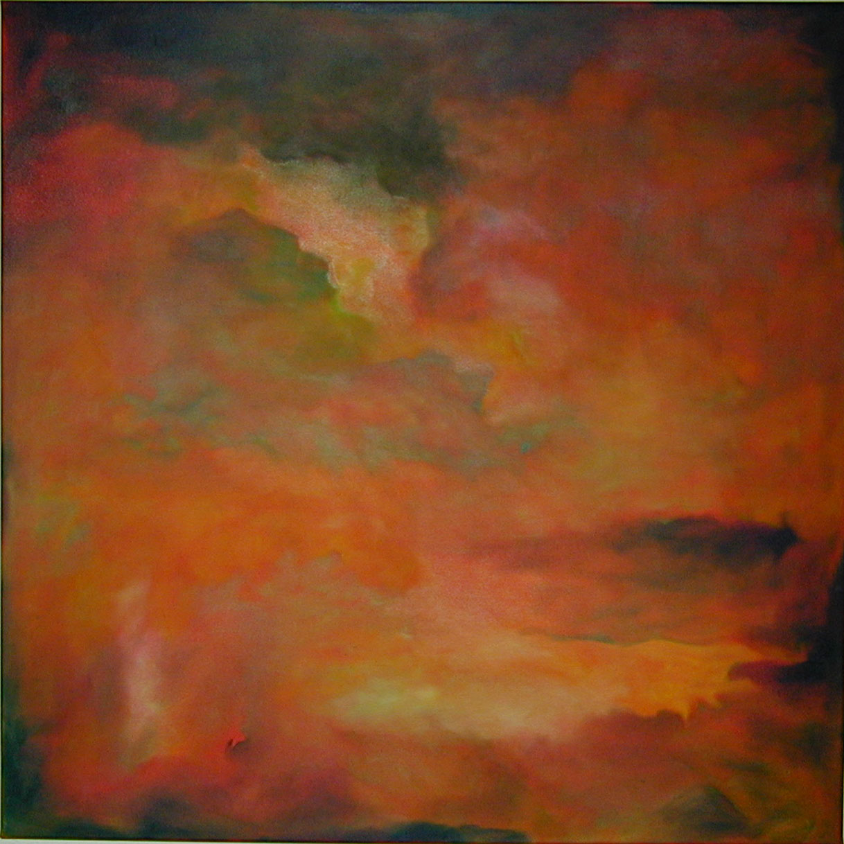 rot - 100x100cm